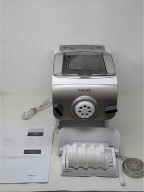 Philips Premium Automatic Pasta Noodle Maker White HR2357 w/ Accessories
